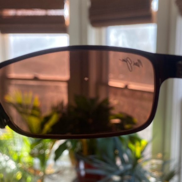 Maui Jim Shoreline Rectangular Brown Sunglasses MJ 114 25 rare vintage main image 5